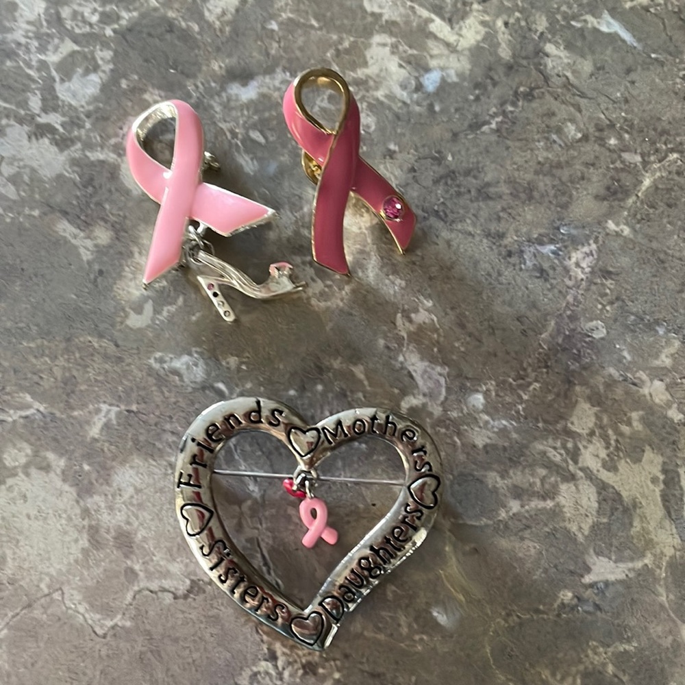Breast Cancer Pins - Package of Three